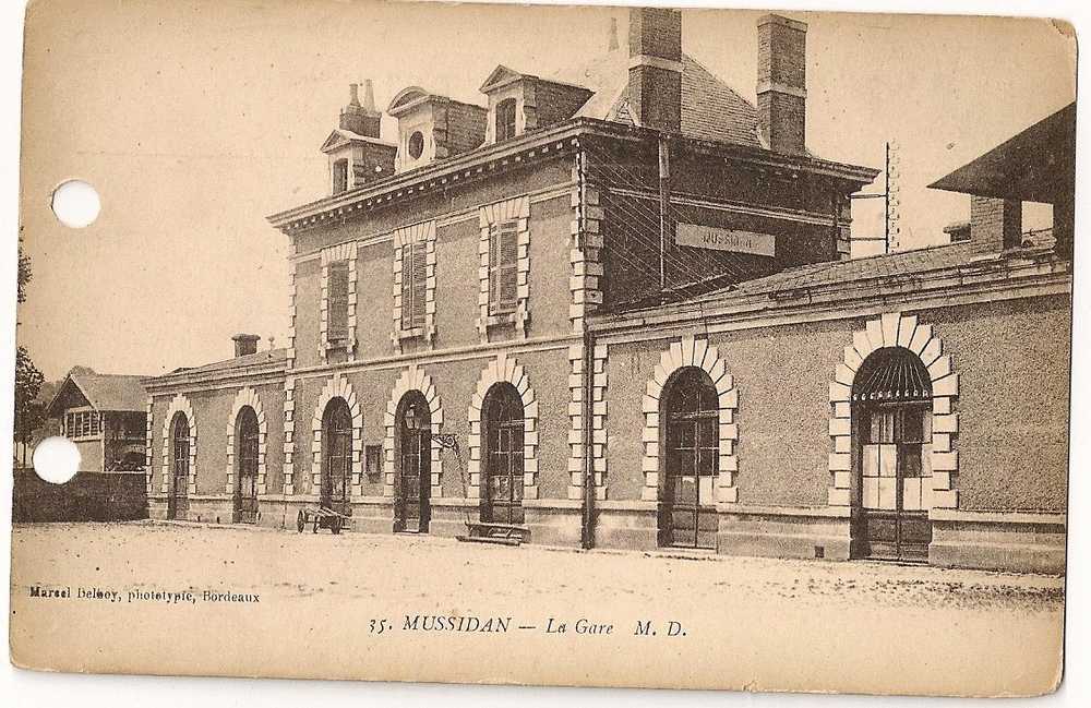 DORDOGNE 24.MUSSIDAN.LA GARE - Mussidan