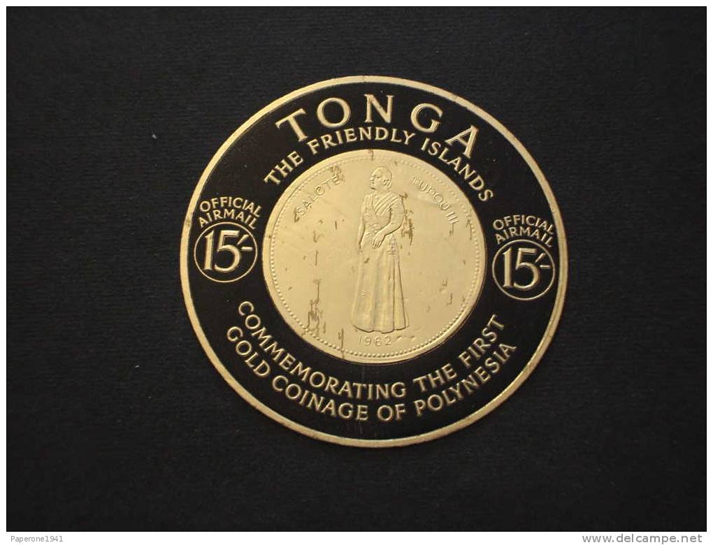 TONGA - P.A. SERVICE 1963 MONETE D'ORO 15s.-NUOVO(++)-TEMATICHE. - Tonga (1970-...)