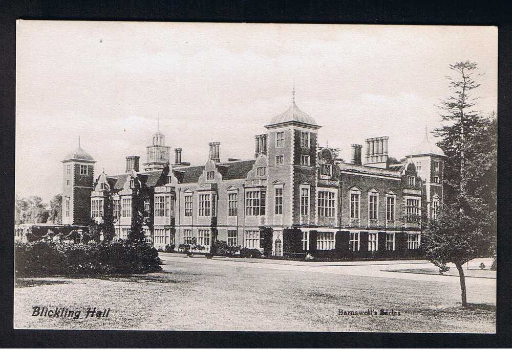 RB 648 - Early Barnswell Postcard Blicking Hall Near Norwich Norfolk - Norwich