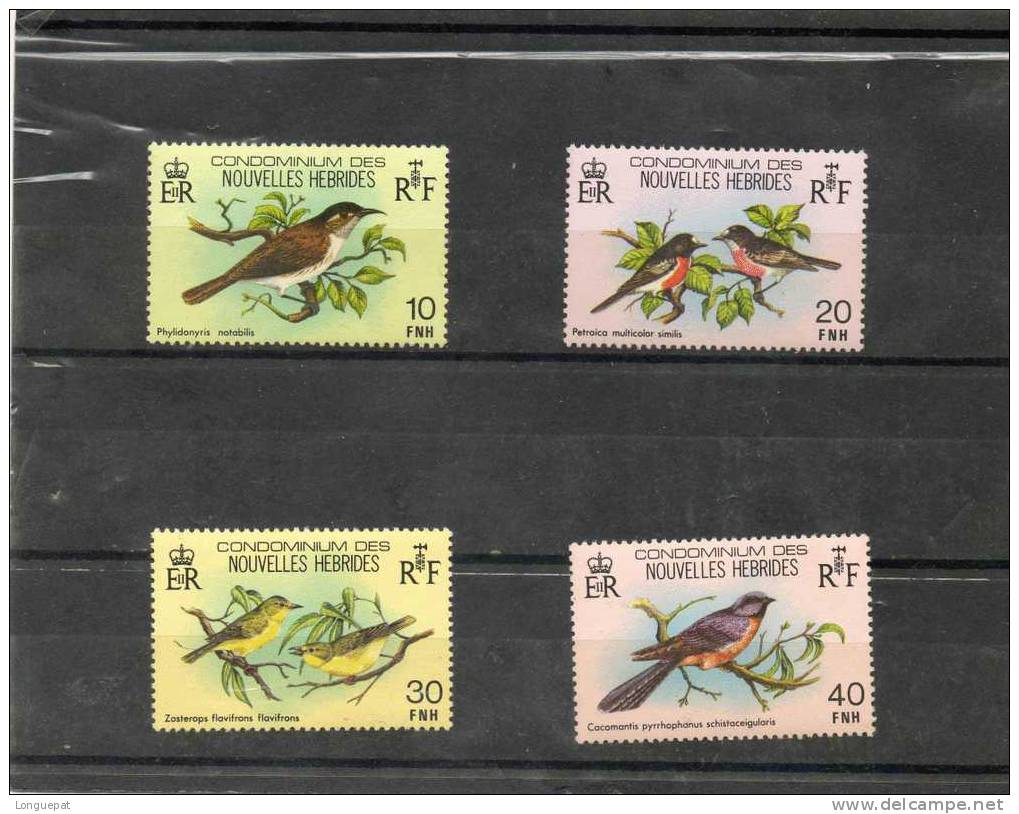 NOUVELLES-Hébrides (VANUATU) : Oiseaux (Passereaux) : Phylidonyris Notabilis, Petroica Multicolor Similis, Etc... - Unused Stamps