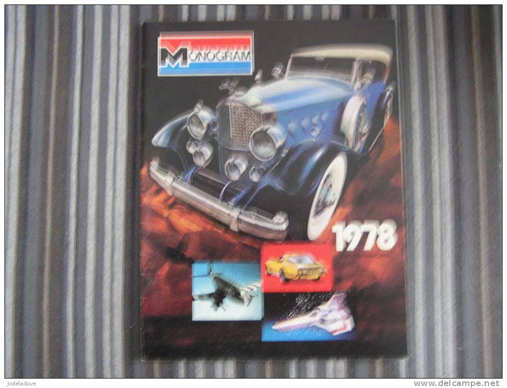 MONOGRAM 1978 Vintage CATALOG CATALOGUE Model Kit Aircraft Cars Truck Tank - Luchtvaart