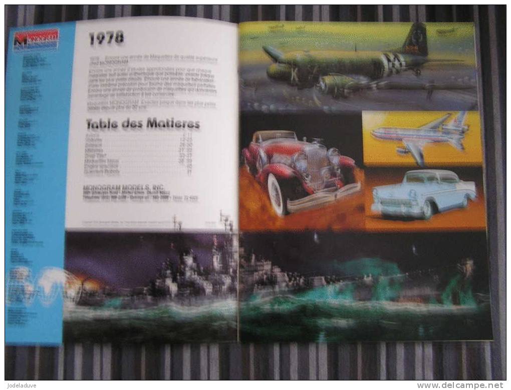 MONOGRAM 1978 Vintage CATALOG CATALOGUE Model Kit Aircraft Cars Truck Tank - Luchtvaart