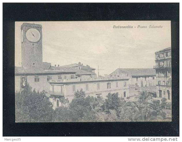 Civitavecchia Piazza Calamatta édit.nunzi Silvio N° 46657 "fratelli Ferrari & Co - Civitavecchia