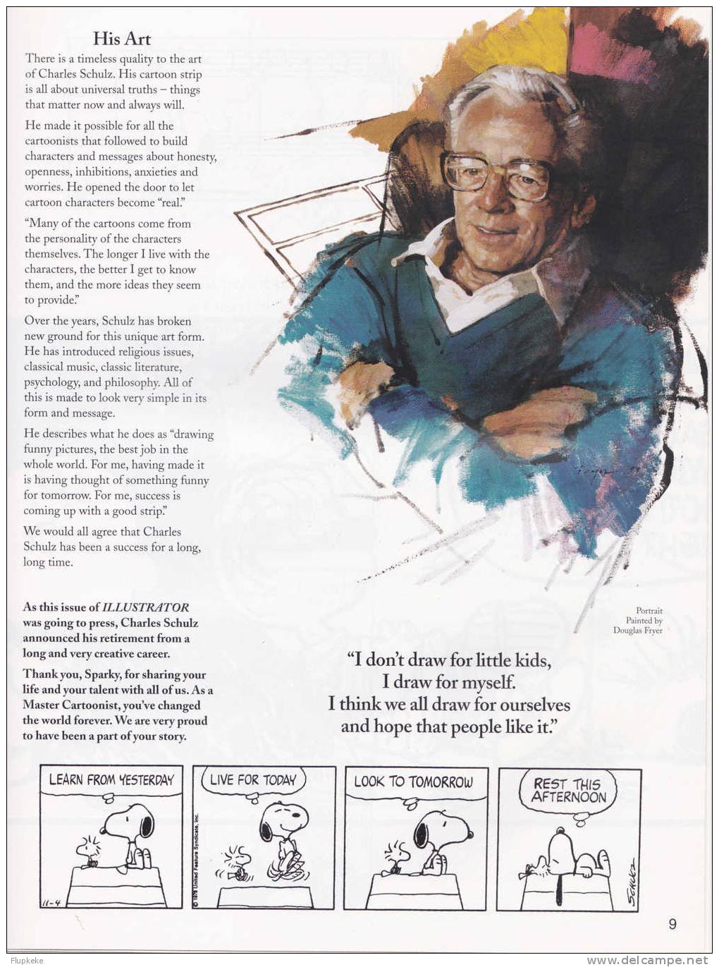 Illustrator 2000 Issue Special Charles Schulz Peanuts Happiness Is...and 1999 Annual Art Competition Winners - Other & Unclassified