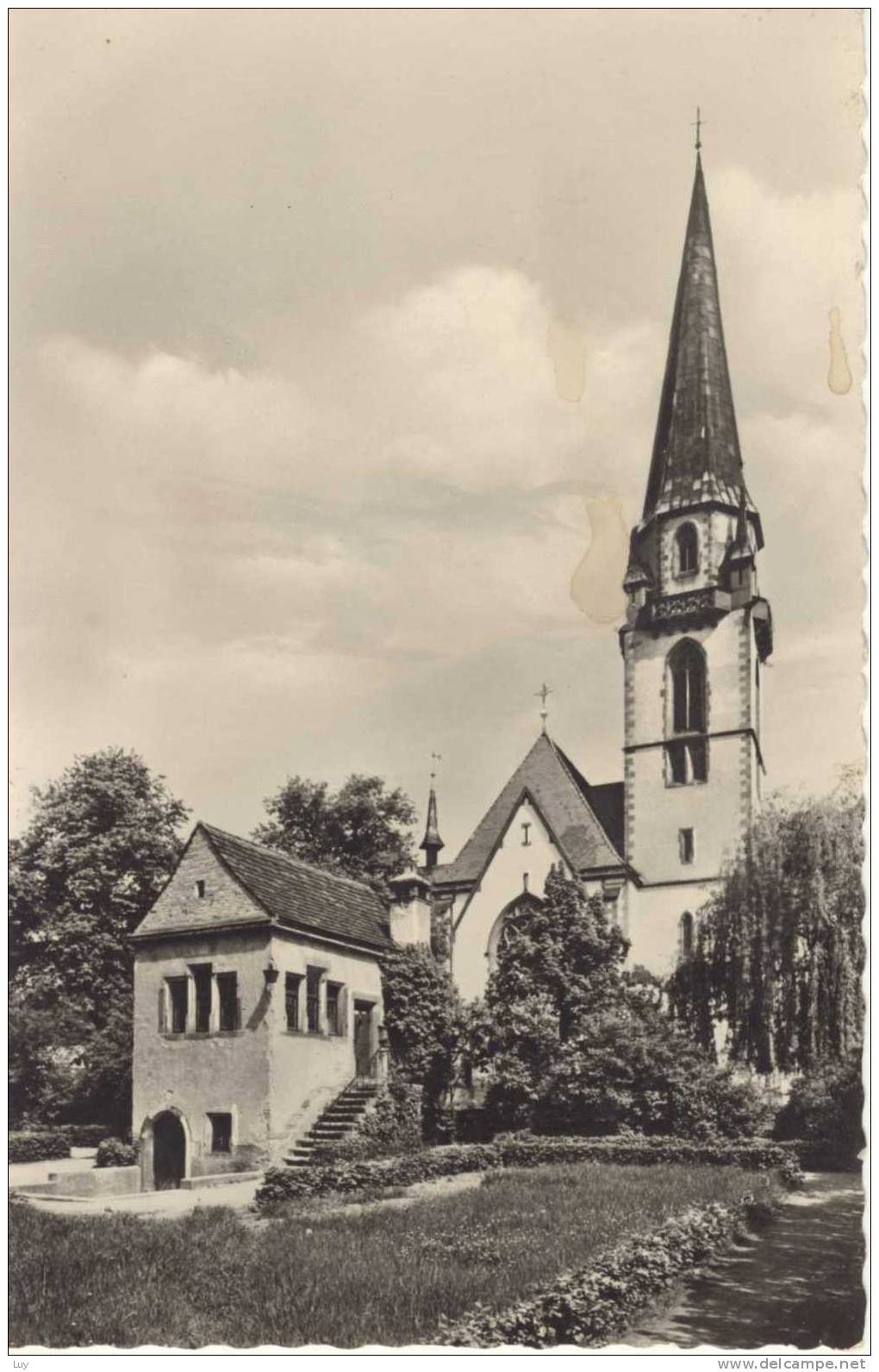 EMMENDINGEN / Breisgau, 1951, Lenzhäuschen Und Kath. Kirche, Schöner 2-Kreisstempel - Emmendingen