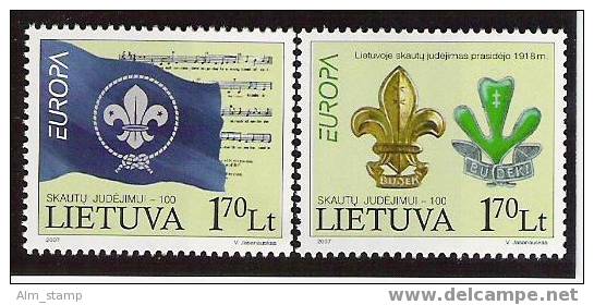 2007 Litauen Ni. 933-4 ** MNH  Europa - 2007