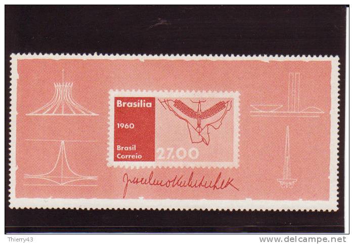 Brasil 1960 - M/S Birthday Pres. Kubitschek - 27 Cr. - Y&T 693  Mi. B12- MNH, NEUF, Postfrisch - Blocks & Kleinbögen