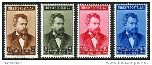 Turkey #842-45 Mint Hinged Set From 1940 - Unused Stamps