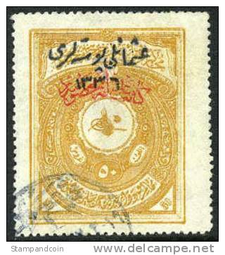 Turkey In Asia Anatolia #24 XF Used 50pi From 1921 - 1920-21 Anatolia