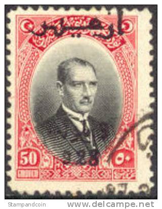 Turkey #670 Used 50g Overprint From 1928 - Usati