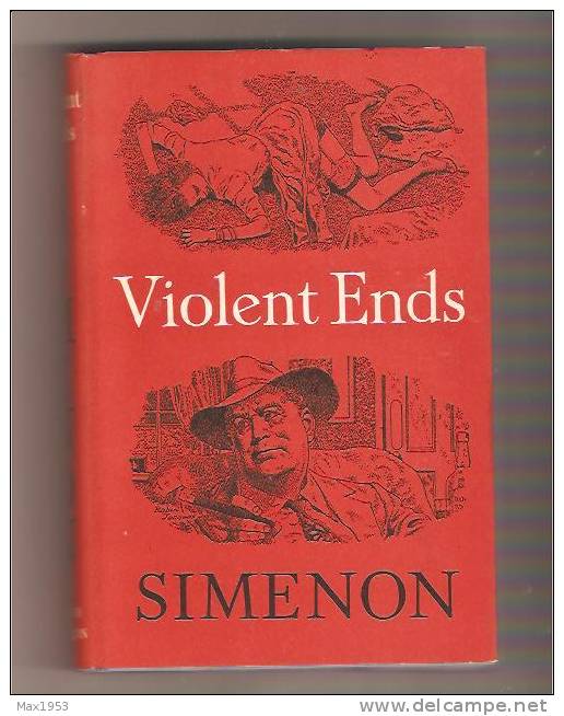 SIMENON  Violent Ends  Hamish Hamilton, 1954 - Simenon