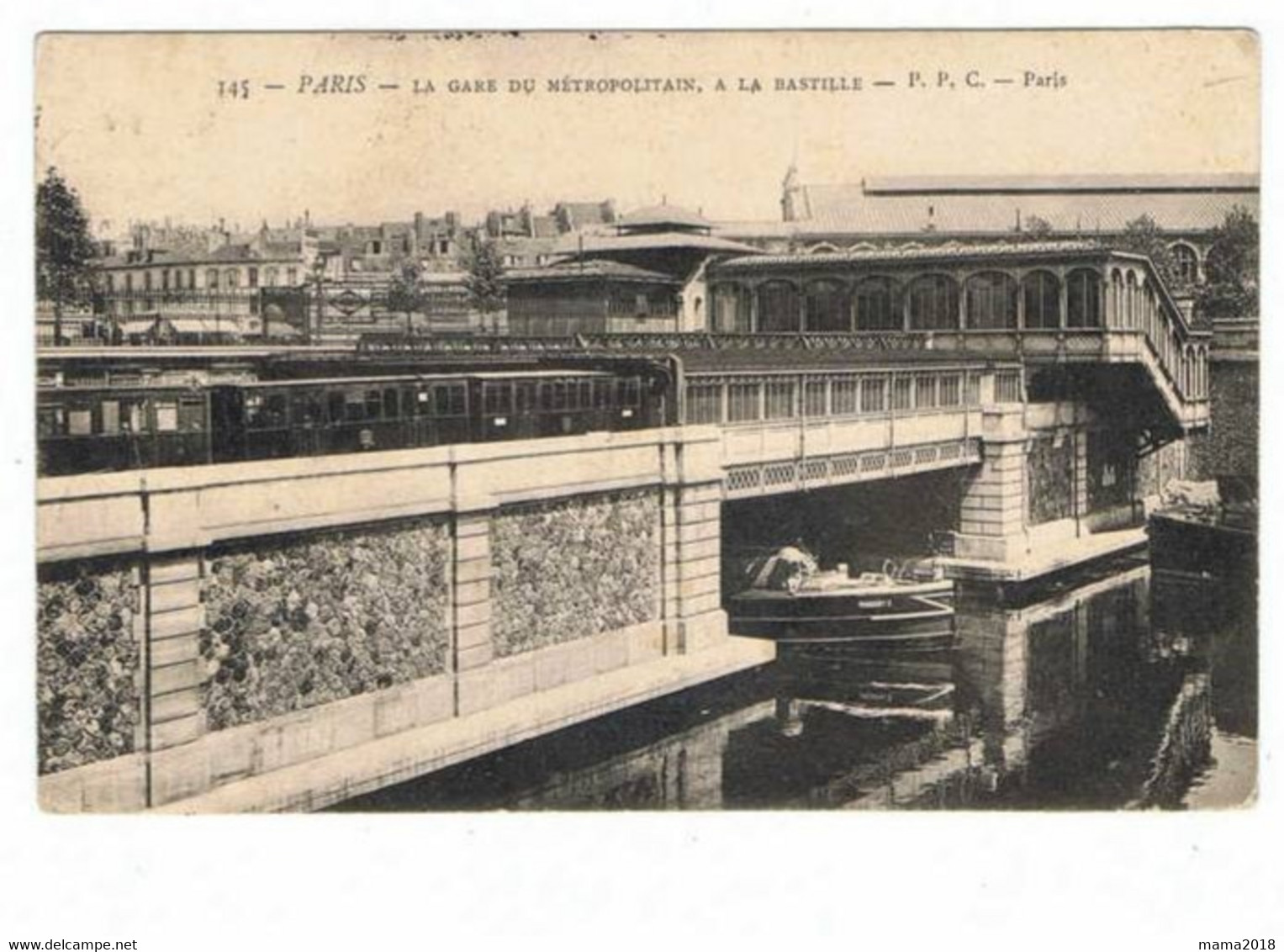 PARIS  Gare Du Metropolitain  La Bastille - Subway