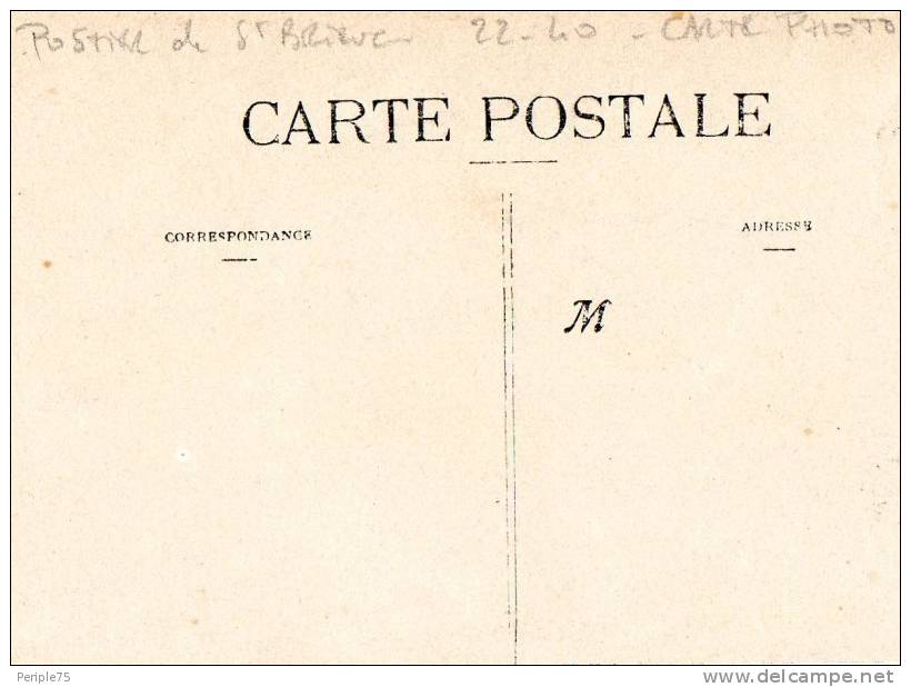 SAINT BRIEUC.  Postier.  Carte Photo. - Saint-Brieuc