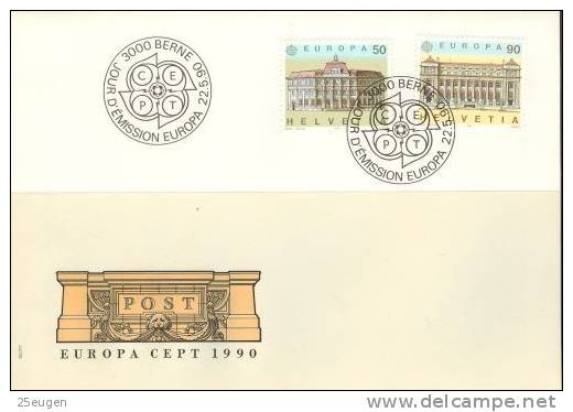 SWITZERLAND 1990 EUROPA CEPT FDC - 1990