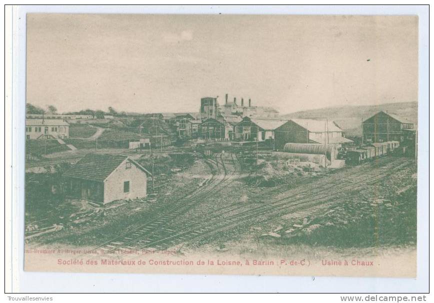 SOCIETE Des MATERIAUX De CONSTRUCTION De La LOISNE, à BARLIN - USINE à CHAUX - Barlin