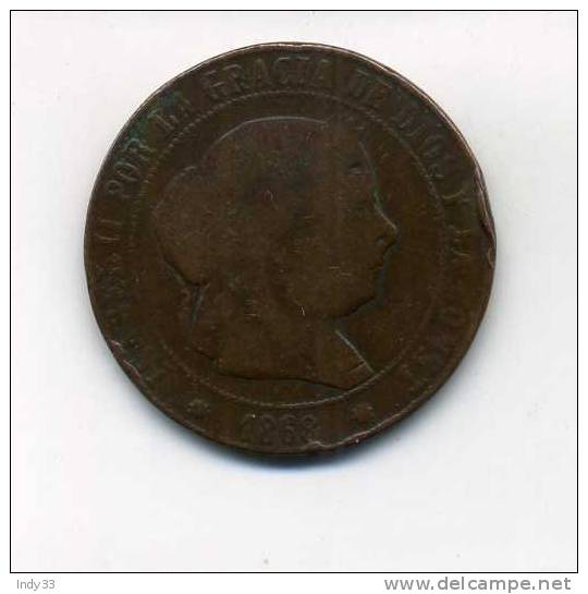 - ESPAGNE . 5 C. 1868 - First Minting