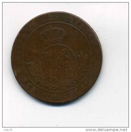 - ESPAGNE . 5 C. 1868 - First Minting