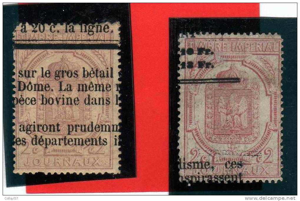N° 7 Et N° 9 Jounaux (2 Timbres) - Journaux