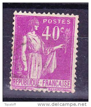 Variété Sur Timbre Type Paix N° 281 - Used Stamps