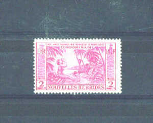 NEW HEBRIDES  -  1957 Local Scenes 2f MM - Other & Unclassified