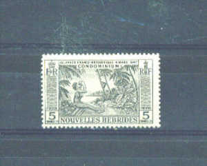 NEW HEBRIDES  -  1957 Local Scenes 5f MM - Sonstige & Ohne Zuordnung