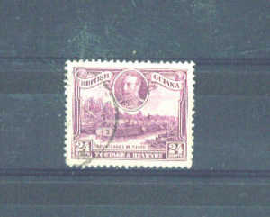 BRITISH GUIANA  -  1934 George V 24c FU - Brits-Guiana (...-1966)