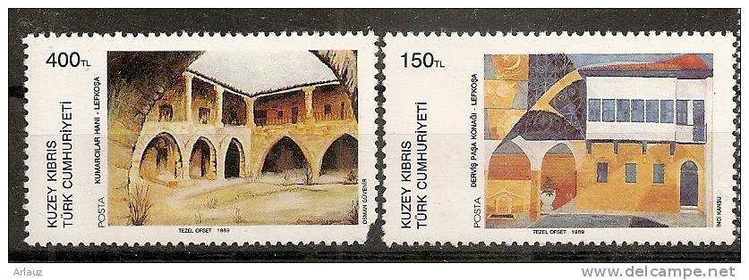 CHYPRE TURC.1989. REPUBLIQUE.ART CONTEMPORAIN...YVERT N° 223 à 225.;NEUF.***; - Unused Stamps