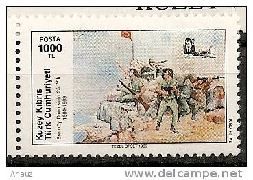 CHYPRE TURC.1989. REPUBLIQUE..ANNIVERSAIRES ET EVENEMENTS DIVERS..YVERT N° 241 à 245.;NEUF.***; - Unused Stamps