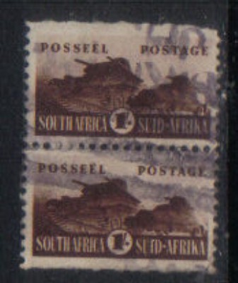 SOUTH AFRICA  Scott #  97  F-VF USED Pair - Usados