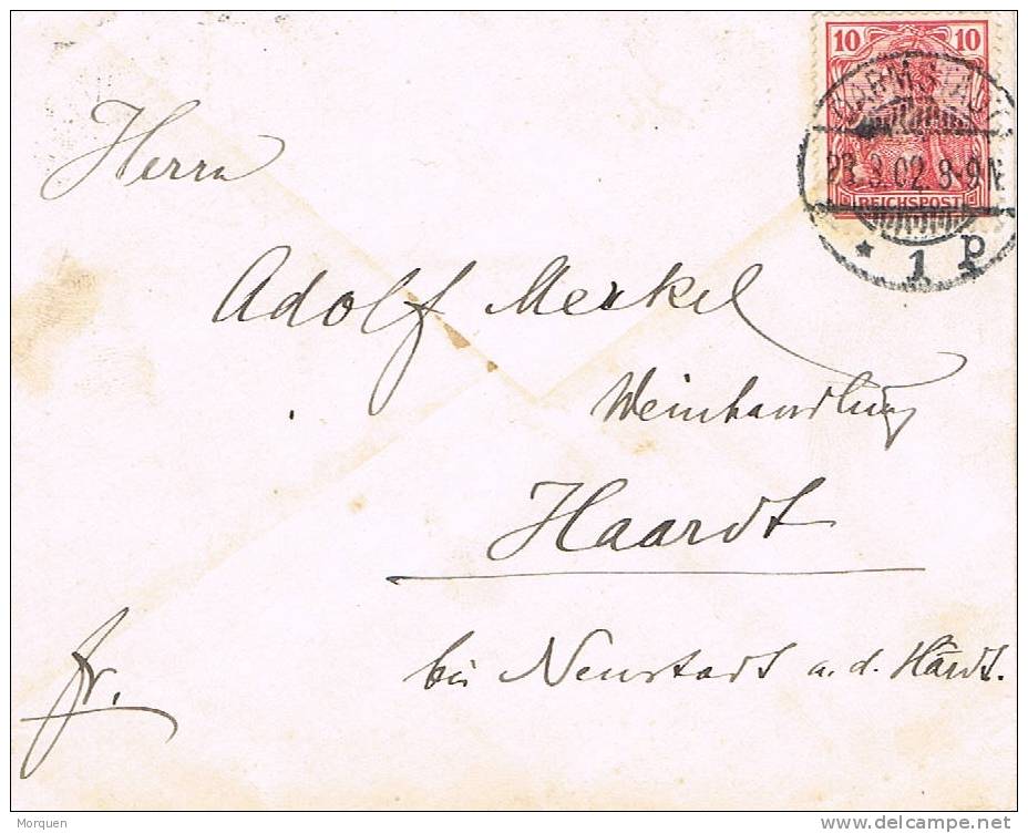 Carta DARMSTADT (Alemania Imperio) 1902 - Cartas & Documentos