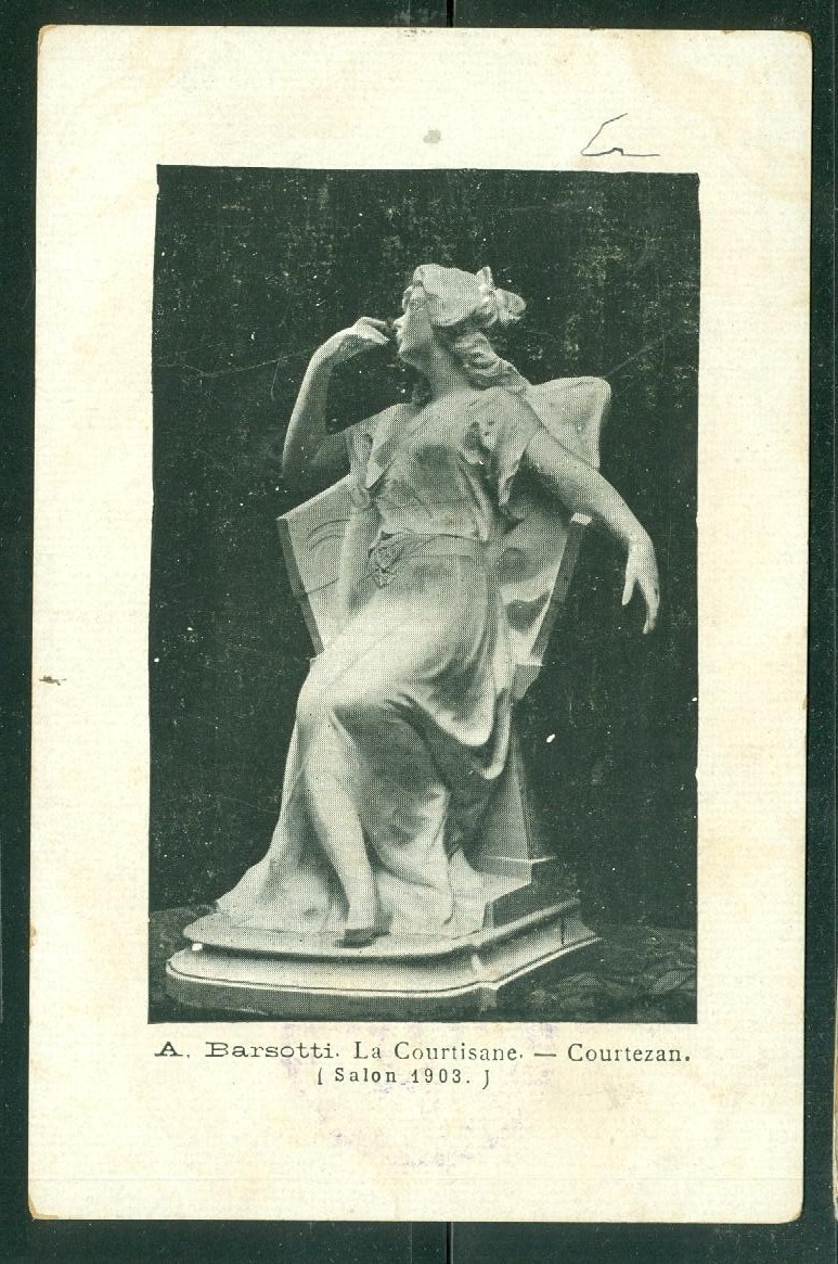 A. Barsotti. La Courtisane - Courtezan. ( Salon 1903 ) - Dz12 - Sculptures