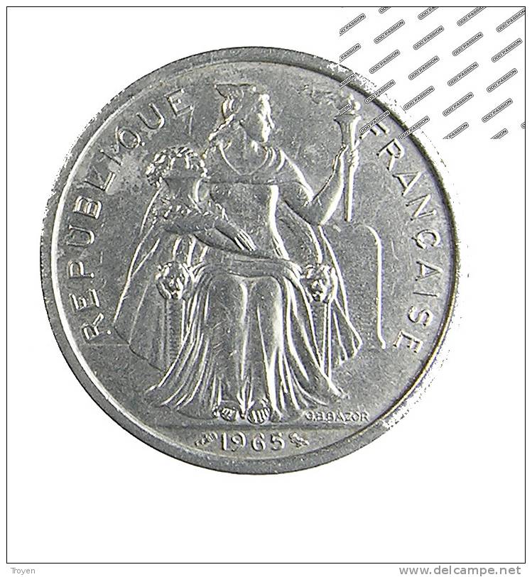 5 Francs - 1965 - Polynésie Française - Alu - TB+ - Frans-Polynesië