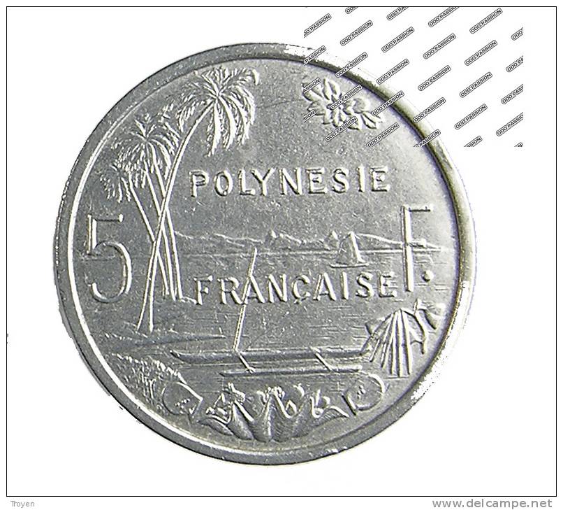 5 Francs - 1965 - Polynésie Française - Alu - TB+ - Polynésie Française