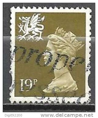 1 W Valeur Used, Oblitérée - YT 1720 - GRANDE BRETAGNE  * 1993 - N° 2089-52 - Wales