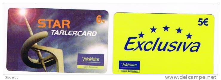 SPAGNA (SPAIN) - TELEFONICA (REMOTE) - LOT OF 2 DIFFERENT   - USED  -  RIF. 4225 - Telefonica