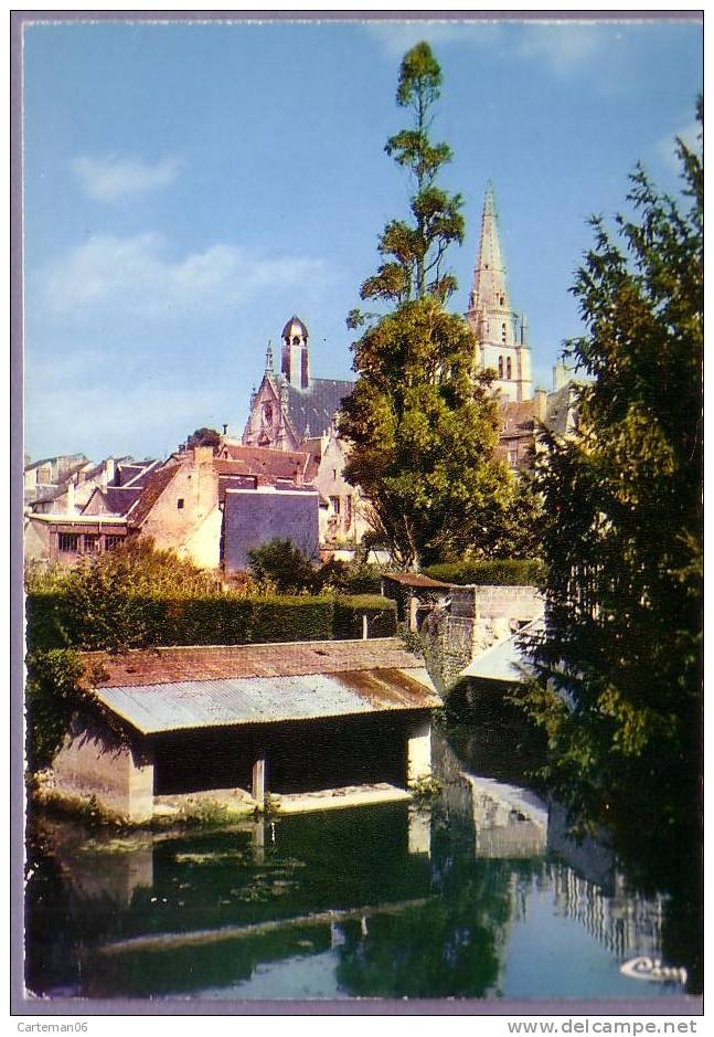 72 - Saint-Calais - Bords De L'Anille Et L'église - Saint Calais