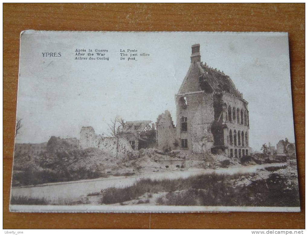 YPRES - Achter Den Oorlog / Après La Guerre / After The War - De POST / Anno 1919 ( Zie Foto Details ) !! - Ieper