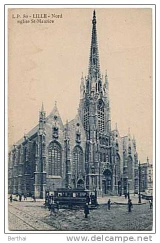 59 LILLE - Eglise Saint Maurice (Tram) - Lille