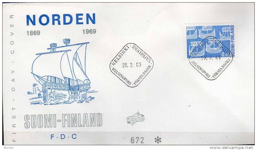 Nordland 1969 FL #654, IS 426/7, DK 475/6, NO 579/0 Plus S 629/0 A,C/D 5x FDC O 13€ Alte Gogge CEPT Sympathie - Ausgabe - Emissions Communes