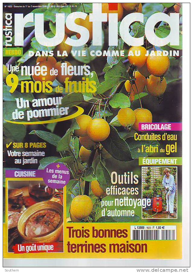 Rustica 1923 1/11/2006 Pommier Gel Cuisine Endives Outils Terrines écologie - Jardinage