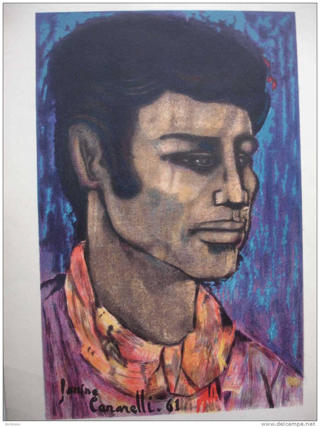 Lithographie: Representant Miguel Le Gitan 1961 De Janine Canarelli, Lithographie Louis Dechaume, Imprimerie Ricard - Lithographies