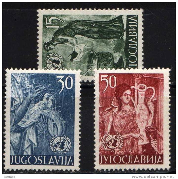 U-47  JUGOSLAVIA UNO ARTE FRESCHE RELIGIONE  NEVER HINGED - Unused Stamps
