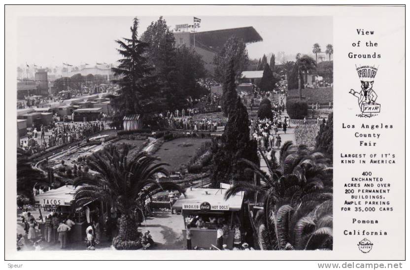 Los Angeles County Fair, Real Photo, Food Stands, Etc., Animated, ± 1950 - Los Angeles