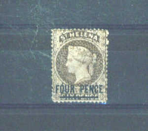 ST HELENA - 1861 4d On 6d MM (no Gum) - Saint Helena Island