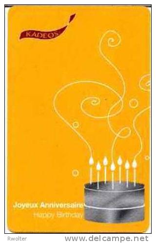 @+ Carte Cadeau - Gif Card - Kadeos Anniversaire Orange ( France ) - Treuekarten