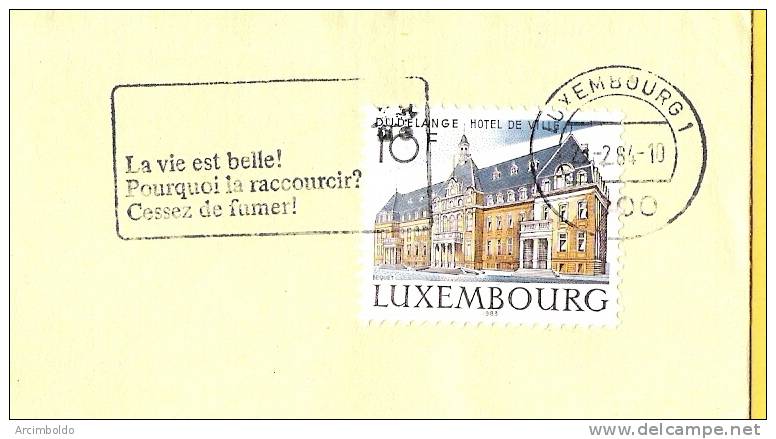 Flamme : La Vie Est Belle ! Pourquoi La Raccourcir ? Cessez De Fumer ! (1984) - Franking Machines (EMA)