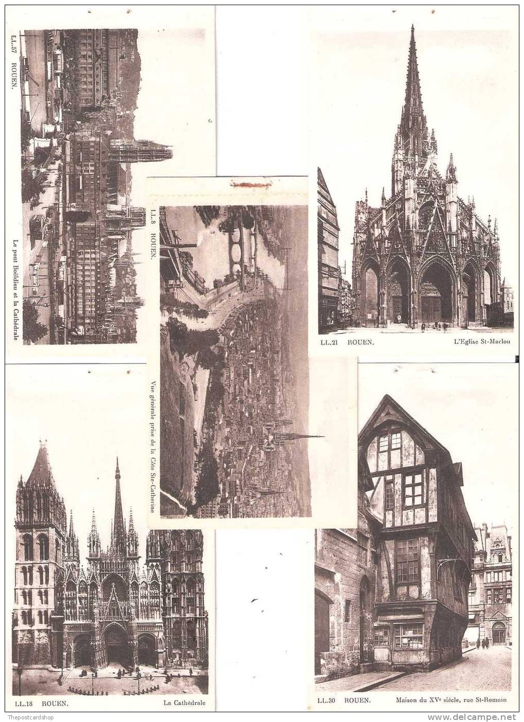 CPA  5 FIVE OLD FRANCE POSTCARDS Rouen  MORE FRANCE LISTED @1 EURO OR LESS - Rouen