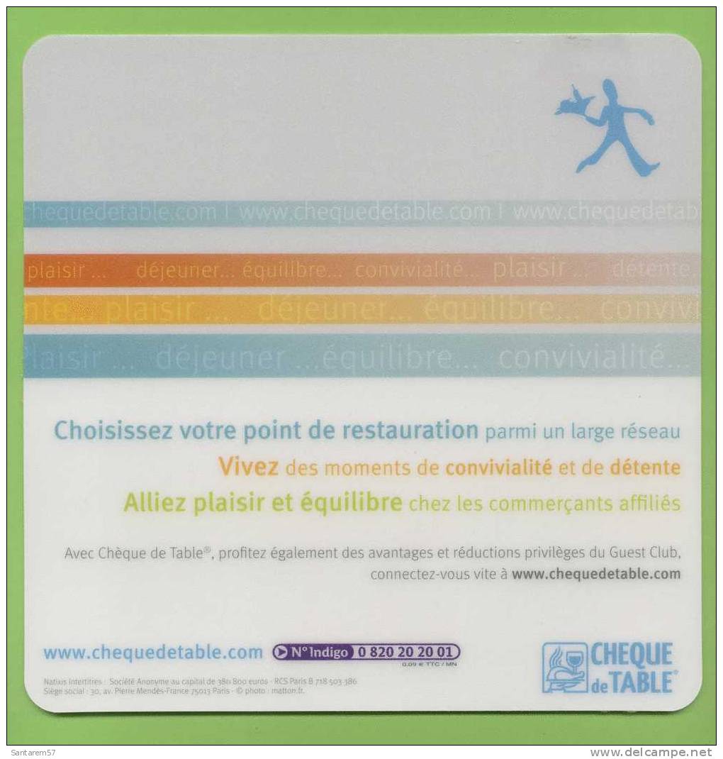 Tapis De Souris Publicitaire Advertising Mousepad CHEQUE DE TABLE FRANCE - Andere & Zonder Classificatie
