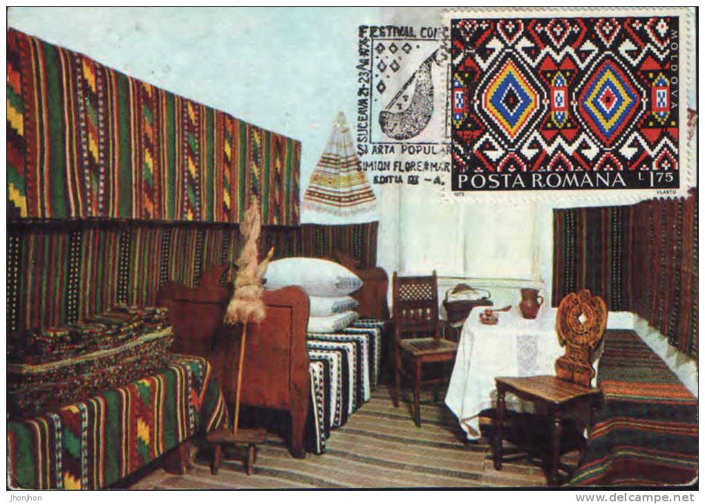 Romania-Maximum Postcard 1975-Folk Art And Ethnography - Unclassified