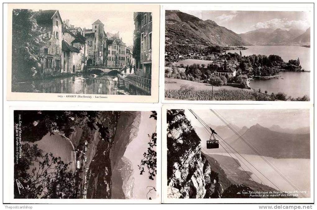 CPA  4 FOUR OLD FRANCE POSTCARDS TALLOIRES ET ANNECY MORE FRANCE LISTED @1 EURO OR LESS - Annecy